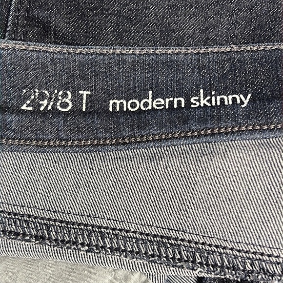 LOFT DARK BLUE MODERN SKINNY JEANS SIZE 29/8T - Picture 7 of 8